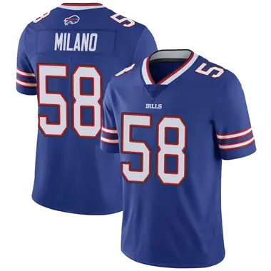 Matt Milano Men's Limited Royal Buffalo Bills Team Color Vapor Untouchable Jersey