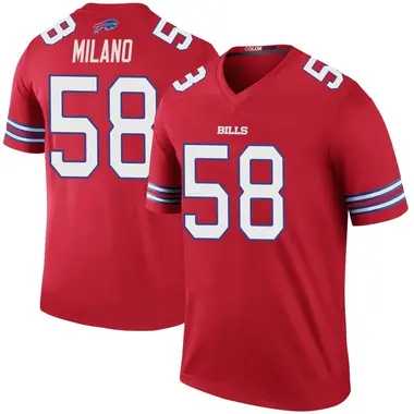 Matt Milano Youth Legend Red Buffalo Bills Color Rush Jersey